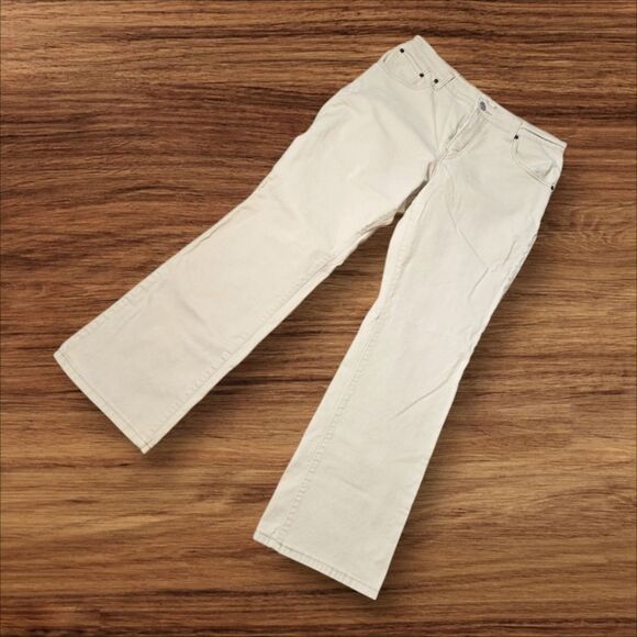 Levi's Relaxed Fit Bootcut 550 Cream Denim Jeans - Picture 1 of 6